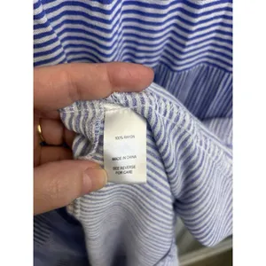 Cactus + Pearl XXL Blue White Striped Smocked Maxi Dress Rayon Boho Casual Coast thumbnail 6