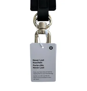 Lululemon Never Lost Keychain  Black/White/Gold thumbnail 6