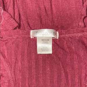 Bozzolo Pink Ribbed Sleeveless Tank Top thumbnail 3