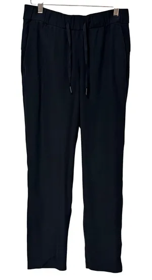 Lululemon On the Fly 7/8 Tapered Pants Black High Rise Drawstring Jogger Size 6 thumbnail 1