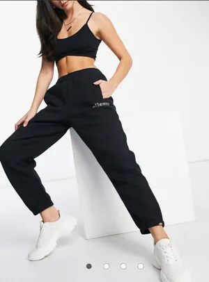 Elllesse NWT Black Crystal Women's Jogger Pants ss 12 (L/XL)‎ thumbnail 1
