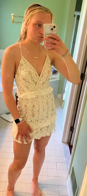 Showpo White Lace Mini Dress thumbnail 5
