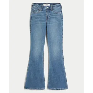 NWT Hollister Women's Curvy High Rise Flare Medium Wash Stretch Denim Jeans 29 thumbnail 2
