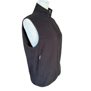 GAP zip up sleeveless mock neck black stretchy vest with pockets women's XS thumbnail 2