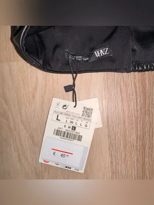 NWT Zara 100% Leather Black Waist Belt - Size Large thumbnail 3