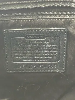 Y2K Coach Penelope Black Pebbled Leather Mini Tote Shoulder Bag thumbnail 8