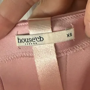 House of CB Jasmine Rose Pink Draped Strapless Corset Dress XS thumbnail 10