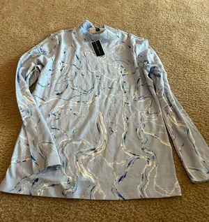 ab33 woman top longer neck top shirt fun colors medium thumbnail 1