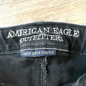 American eagle outfitters black super stretch hi rise shortie thumbnail 5