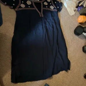 Abercrombie short sleeve navy dress xs‎ thumbnail 2