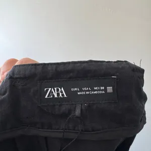 Zara Black‎ High Waisted Relaxed Soft Shorts thumbnail 6