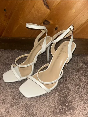 Lulus Leticiya White Ankle-Strap High Heel Sandals thumbnail 7