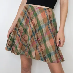 Vintage 60s Pleated Plaid Schoolgirl Mini Skirt thumbnail 1