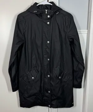 America Today Hooded Raincoat black size‎ xs normcore minimalist modern classic thumbnail 1