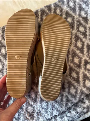 SHEIN Taupe Slip-On Open-Toe Mules thumbnail 2