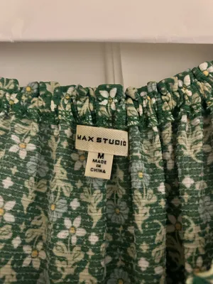 Max Studio Green Floral Mini Dress thumbnail 3