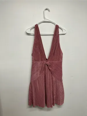 Free People Twist And Shout Mini Dress in Pink - NWT thumbnail 4