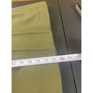 J.Crew Double Cloth Olive Green Wool Blend Coat Jacket Button Front M READ thumbnail 13