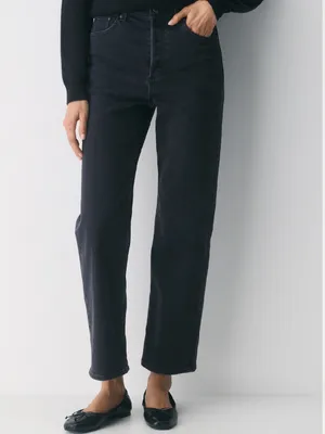 Aritzia Denim Forum Black The Arlo High Rise Straight Jeans Size 28 thumbnail 5