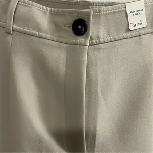 Abercrombie & Fitch Women's Size 18 Beige Chino Pants‎ Tapered Leg thumbnail 7