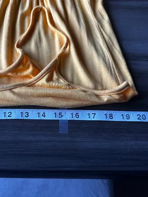 Beach Break Jersey Tiered Midi Sundress in Yellow Size Large thumbnail 9