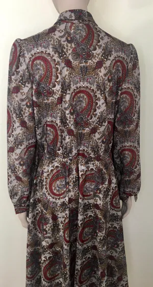 Vintage 1970’s Paisley Print Dress thumbnail 3
