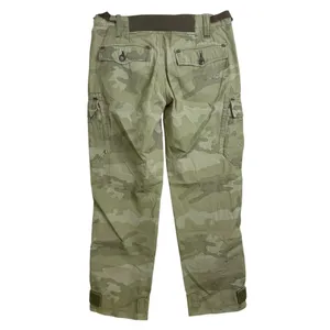 G Star Raw Danbury Field Cargo Pants Womens 26 Green Camo Utility Embroider Army thumbnail 2