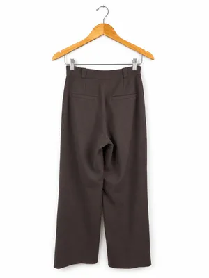 & Other Stories Brown Tailored Wide Leg Trousers EUR 36 US 4 thumbnail 3