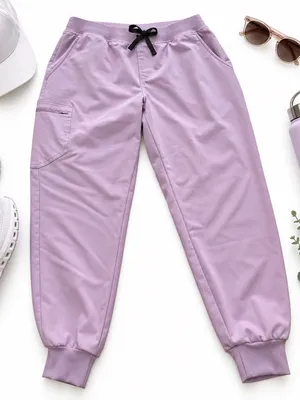 FIGS Lavender Purple FIONx Stretch Jogger Scrub Pants 26” Inseam Size XLP/XXLP thumbnail 1