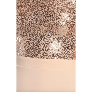 Lulus Endlessly Enchanted Champagne Pink Sequin Maxi Dress Formal Small NWT thumbnail 5