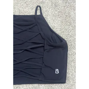 Buff Bunny Collection Ivy Crop Top Black Strappy Back Athletic Tank Size M thumbnail 8