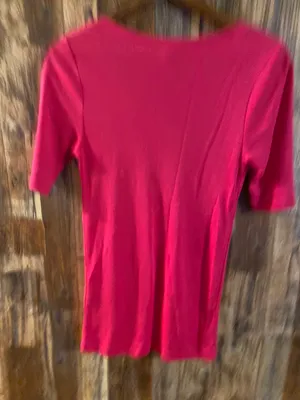 Polo Ralph Lauren V-neck t-shirt pink size medium thumbnail 3