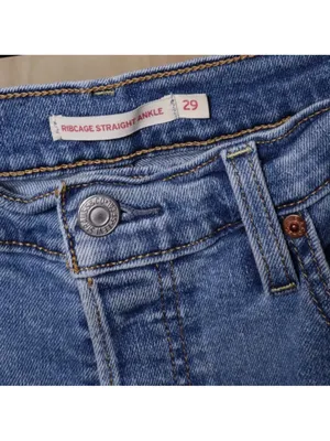 Levi's Women's Ribcage Straight Ankle Jeans - Summer Slide 29 thumbnail 7