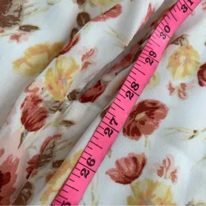 Abercrombie & Fitch floral tie‎ strap slit midi dress size medium petite thumbnail 8