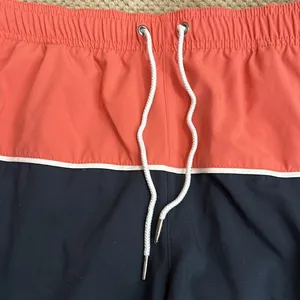 Abercrombie and Fitch Men’s swim suit navy and coral 5 inch looks new thumbnail 2