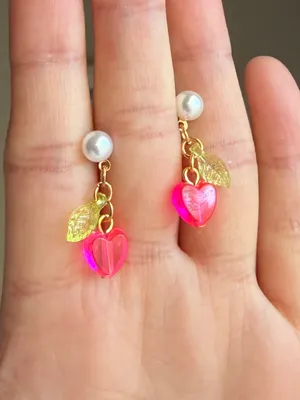 Handpicked Handmade fairy cute Kawaii retro whimsy dangle earrings 🍃💕 thumbnail 5