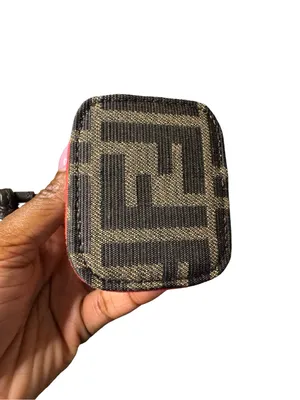 Fendi Zucca Monogram Nano Mon Tresor Bucket Bag Charm Neon Pink thumbnail 2