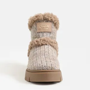 NEW Circus By Sam Edelman Clare Cozy Bootie Color: Natural Multi Knit/Shearling thumbnail 4