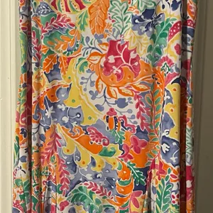 Size Large Ralph Lauren Fit and Flair Dress Resort, Beach ,Tropical Wear thumbnail 2