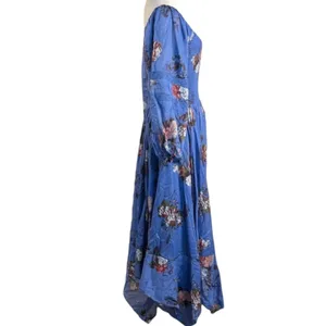Free People Bohemian Witchy Fairy Morning Glory Maxi Dress Bluebell Size Large thumbnail 7