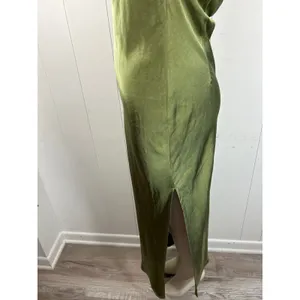 Princess Polly Alissa Green Slit satin strapless halter maxi dress in size 12 thumbnail 10