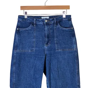 And Now This Mens Dark Wash High Waisted Carpenter Straight Leg Jeans 30 Blue thumbnail 2
