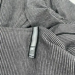 LULULEMON Vinyasa Scarf Wrap Zipper Gold Stripes Black Gray Stretch Multi Way thumbnail 4