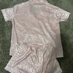 Pink Satin Leopard Pajama Set thumbnail 3