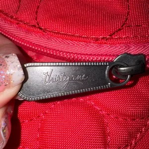 Thirty-One Quilted Circle Pink Backpack‎ Crossbody Bag Adjustable Strap New thumbnail 3