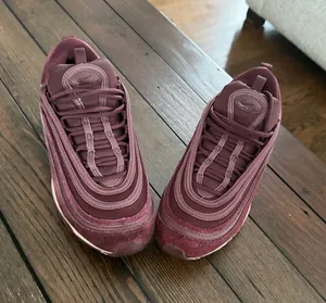 Nike Air Max 97 SE Burgundy Crush Women’s Size 8.5 Gently Used Sneakers thumbnail 1
