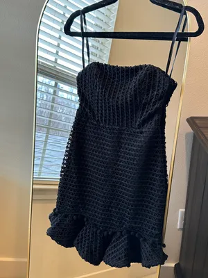 Hello Molly Black Mini Dress thumbnail 2