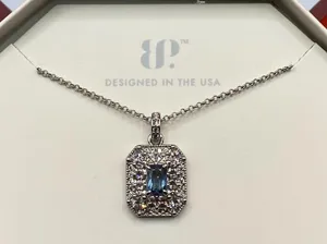 Bomb Party Necklace RBP4375 “Doesn’t Get Better Than This” CZ on Rhodium NWT thumbnail 2