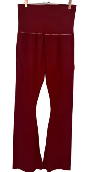 NWT True Religion Eva Pant Redwood Athletic Hook Up Flare Leggings Size Medium thumbnail 1