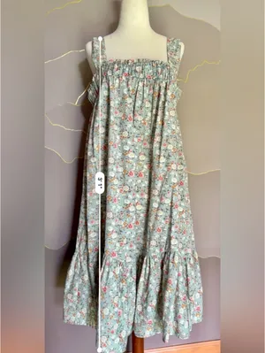 Ces Femme Mint Green Floral Midi Dress thumbnail 4